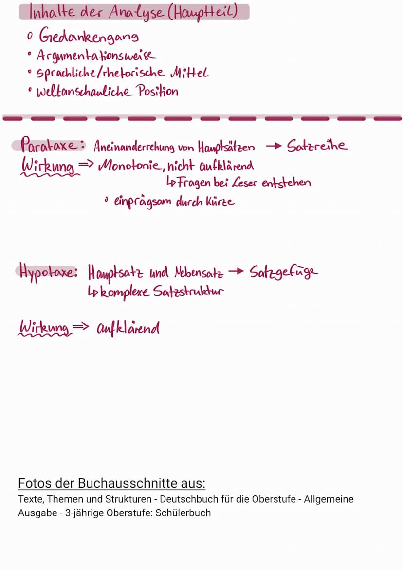 Rede analyse
Rhetorik-Strategien der Beeinflussung
▸ Aufwertung des eigenen Standpunkts
► Abwertung des gegnerischen Standpunkts
→ Wir-Gefüh