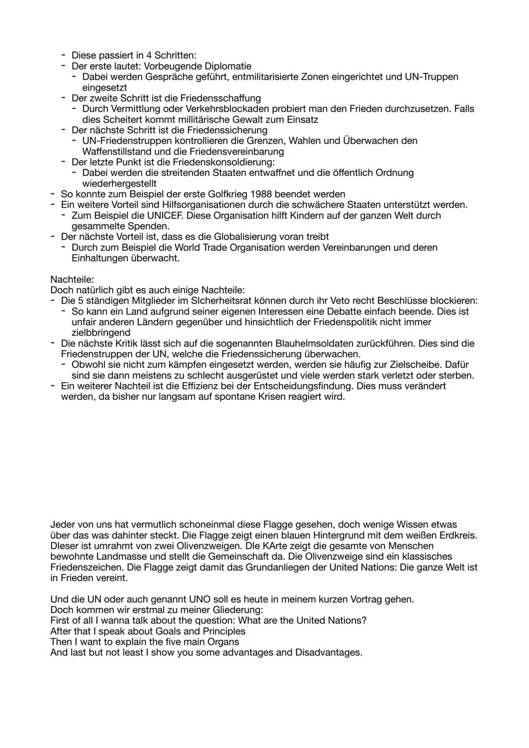 The United Nations
What are the United Nations
- international organization mit anfangs 51 Gründungsmitgliedern
Mittlerweile sind es 193 Sta