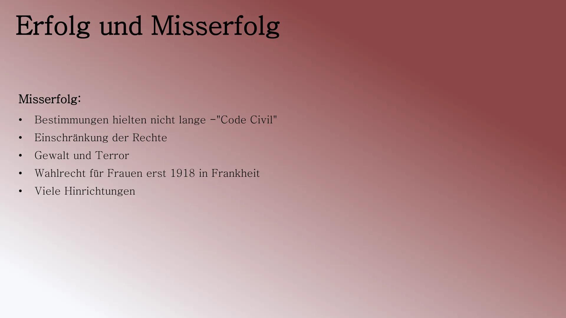 # FRAUENRECHTE

IN DER FRANZÖSISCHEN REVOLUTION

Präsentation von Lamia # Inhaltsverzeichnis

*   Situation der Frauen
*   Forderungen der F