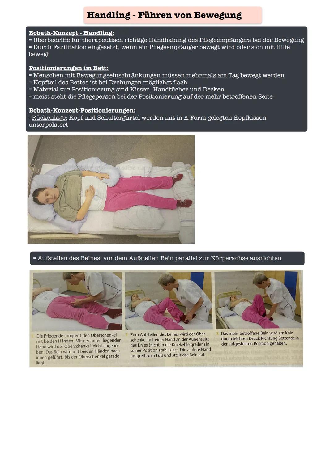 Bobath-Konzept
Definition
Das Bobath-Konzept ist ursprünglich ein Therapiekonzept und wird
angewendet bei der Befund Aufnahme und Behandlung