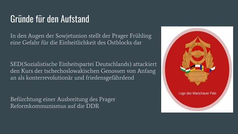 PRAGER FRÜHLING 1968
15.02.2022 In der Nacht vom 20. auf den 21.August
1968 rücken Truppen von fünf Warschauer
Pakt-Staaten in die Tschechos