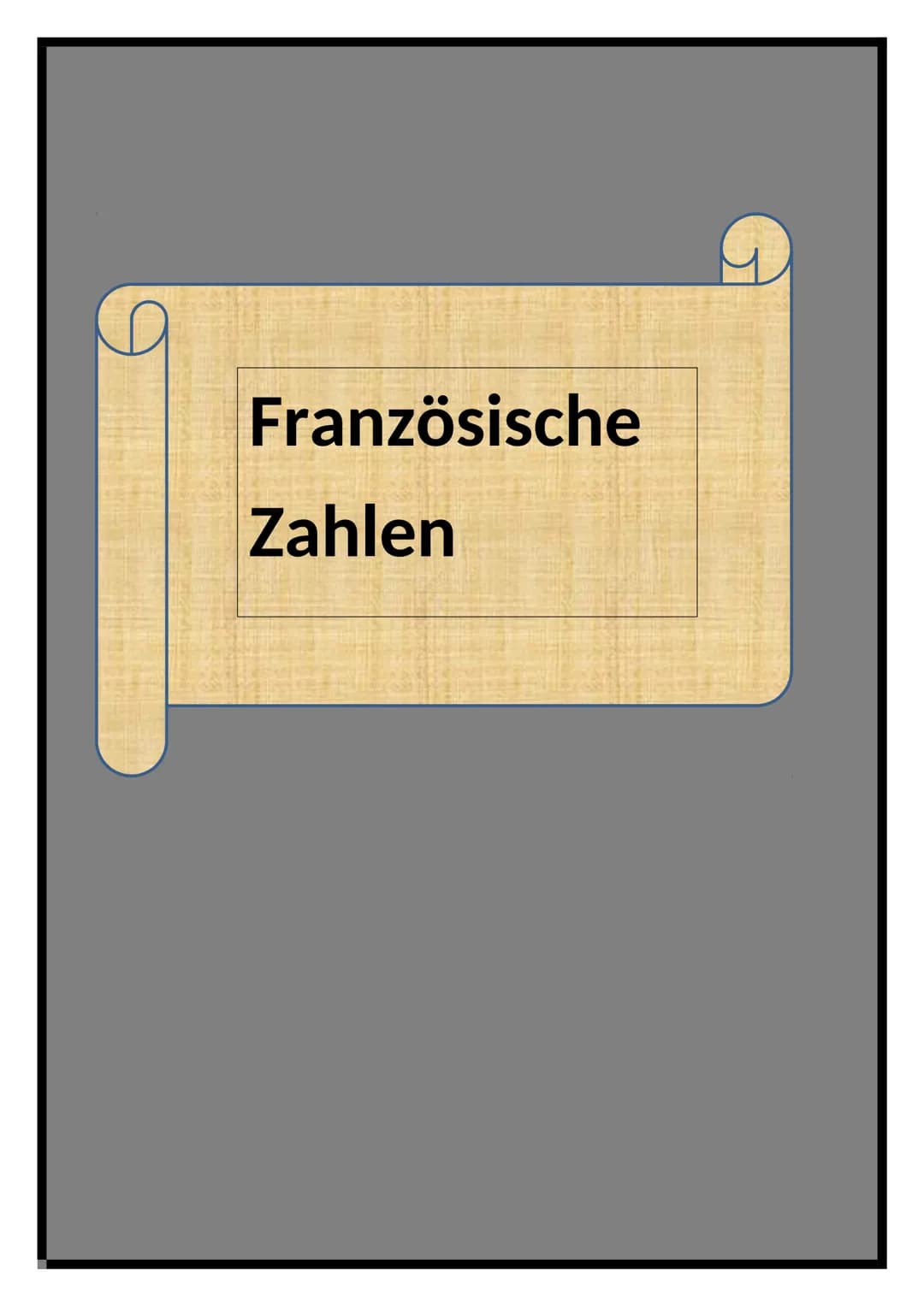Französische
Zahlen 1. un
2. deux
3. trois
4. quatre
5. cinq
6. six
7. sept
8. huit
9. neuf
10. dix
11. onze
12. douze
13. treize
14. quator