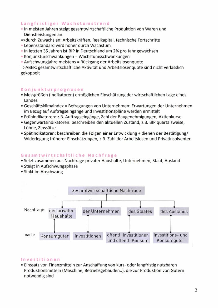 Wirtschaftskrisen
- Wie sind Konjunkturschwankungen zu erklären?
Konjunktur und Konjukturzyklus
• Produktionspotential Produktionsvolumen, d