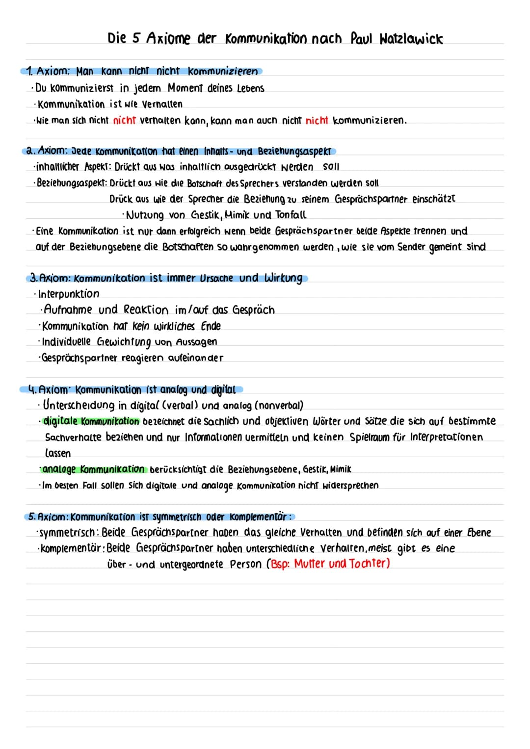 Die 5 Axiome der Kommunikation nach Paul Watzlawick
1. Axiom: Man kann nicht nicht kommunizieren
.Du kommunizierst in jedem Moment deines Le