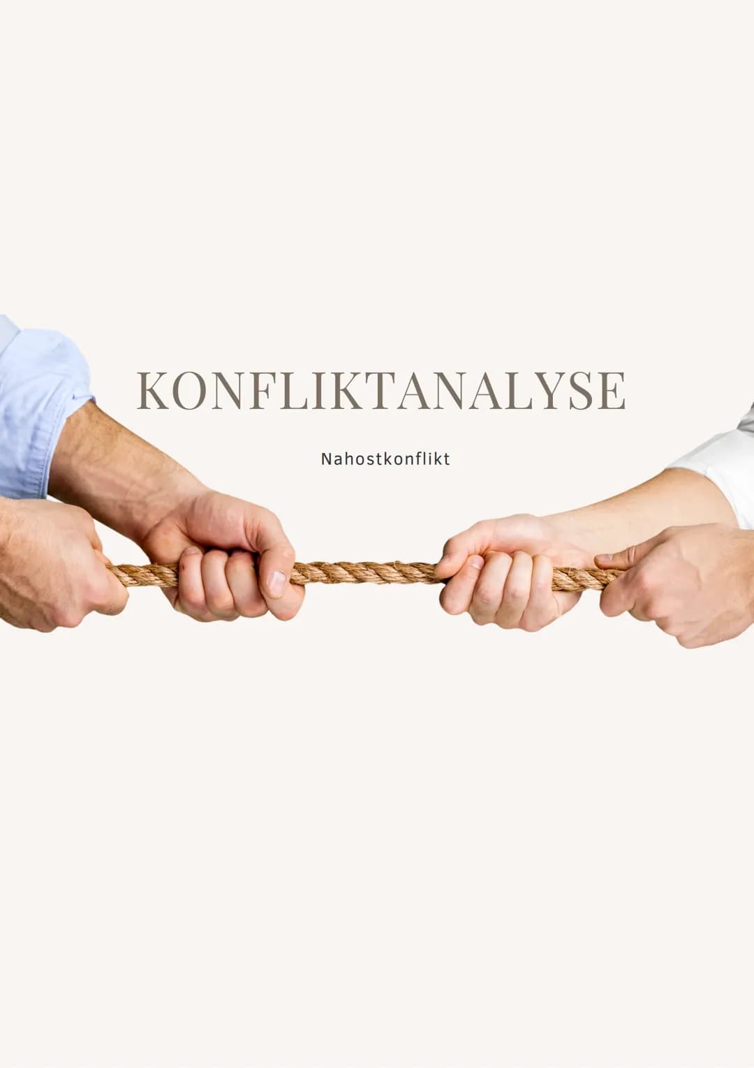 KONFLIKTANALYSE
Nahostkonflikt KONFLIKTANALYSE
KONFLIKTINHALT
Vornehmlich handelt es sich um einen
ungelösten Konflikt im Nahen Osten (auch 