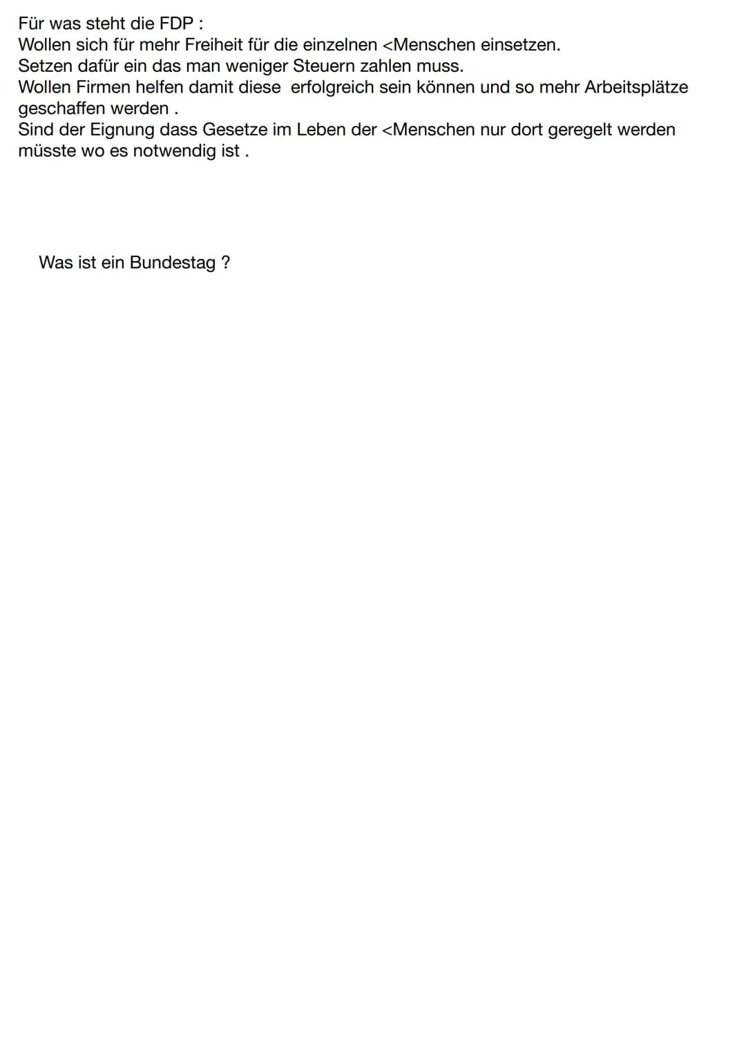 Parlament
(Franz.:parler = reden)
Volksvertretung, die aus einer
oder zwei Kammern (z. B
Großbritannien (Ober- und
Unterhaus) bestehen kann.