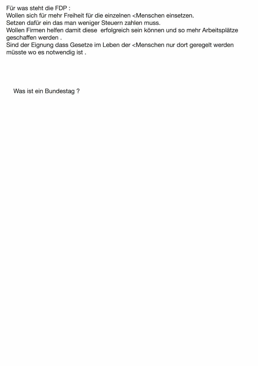 Parlament
(Franz.:parler = reden)
Volksvertretung, die aus einer
oder zwei Kammern (z. B
Großbritannien (Ober- und
Unterhaus) bestehen kann.