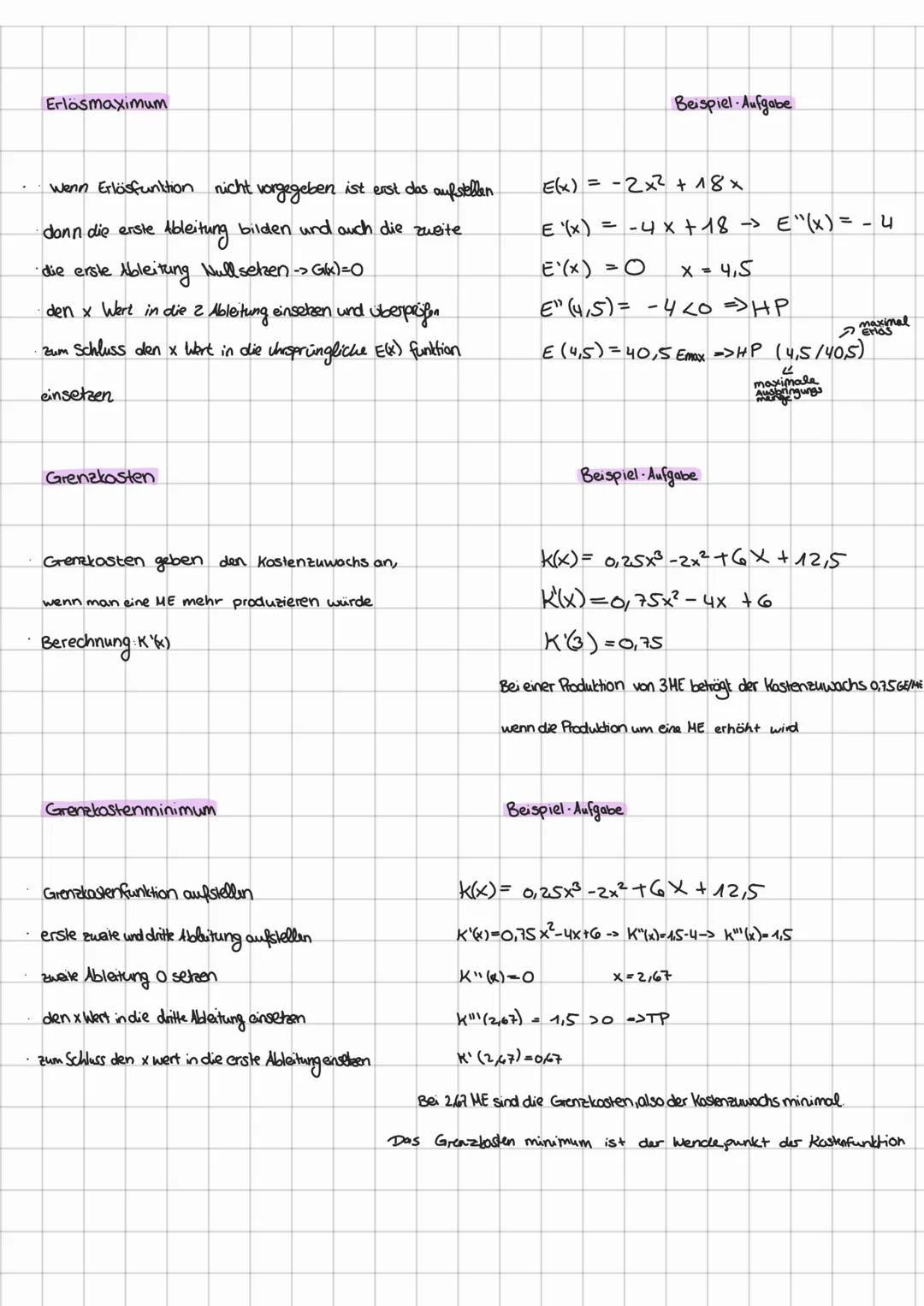 # graphisches differenzieren

Vollständige Kurvendiskussioni UA-5.317

schnittpunkte mit den Achsen

- Schnitt mit y-Achse o einsetzen für X