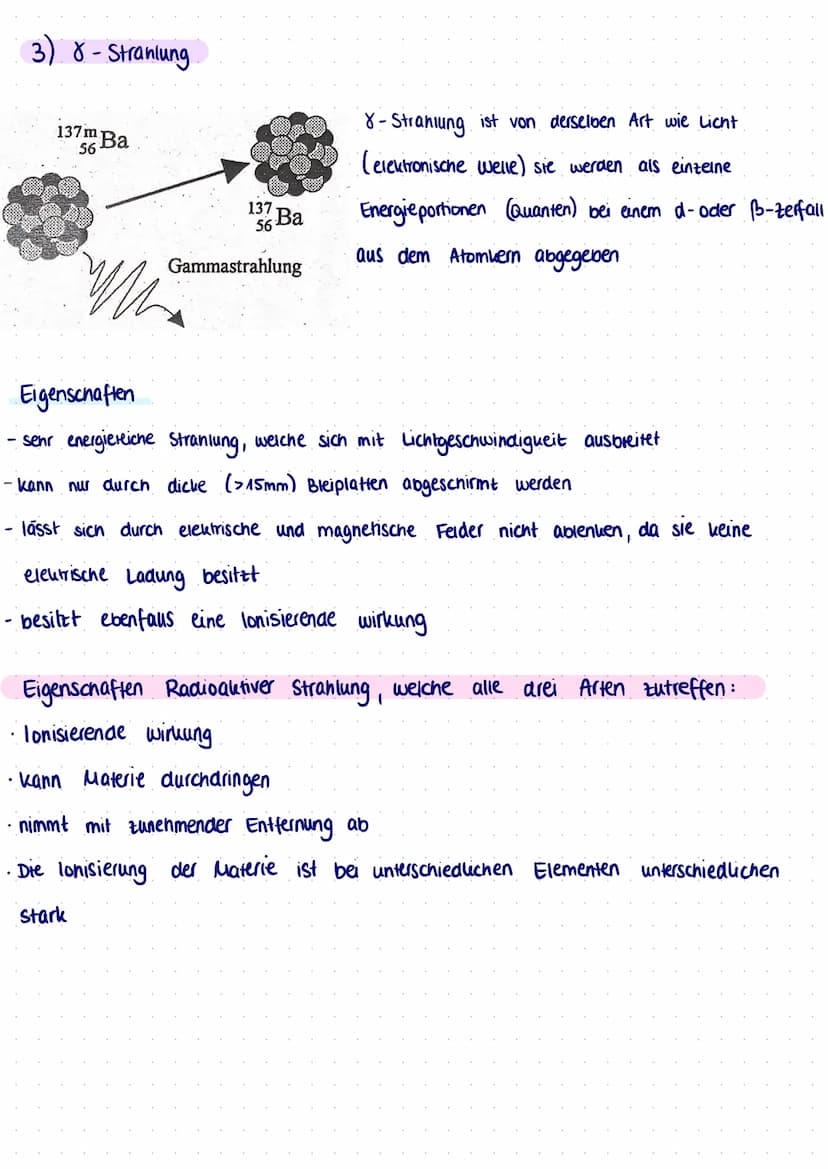 RADIOAKTIVITÄT
RADIOAKTIVE STRAHLUNG
Unter
Radioaktivität verstent man die Fähigkeit bestimmter Kernarten (Radionuklide)
Sich unter Aussendu