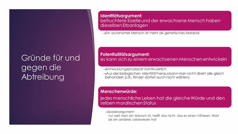 Abtreibung
Wann beginnt das Leben?
EINE PRÄSENTATION VON S.K. Inhaltsverzeichnis
i
O
Was ist Abtreibung?
Rechtliche Grundlagen
Ethische Prob