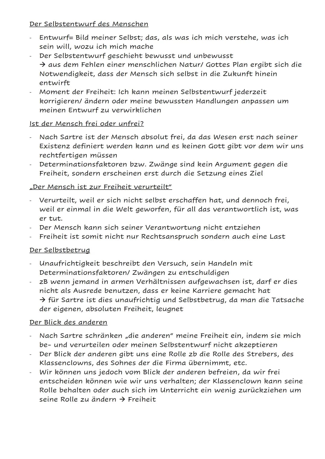 anthropologie - Das Selbstverständnis des Menschen
1. Leib- Seele- Problem
Hat der Mensch neben dem Körper etwas, was immateriell ist (Geist