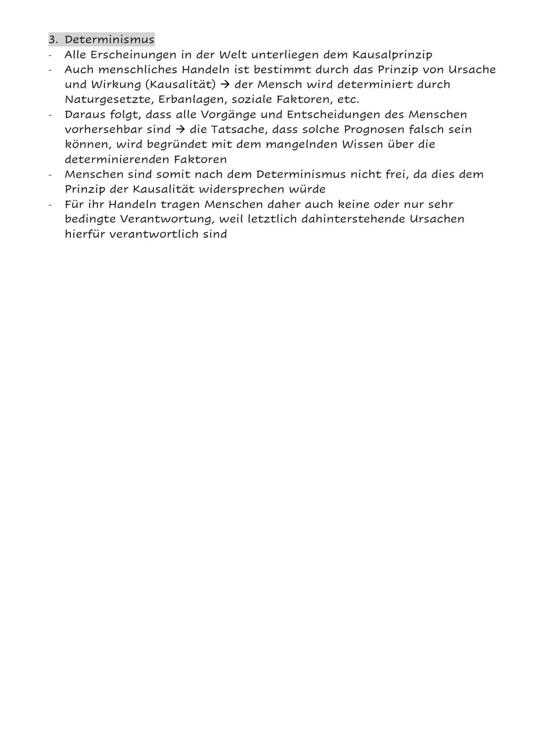 anthropologie - Das Selbstverständnis des Menschen
1. Leib- Seele- Problem
Hat der Mensch neben dem Körper etwas, was immateriell ist (Geist