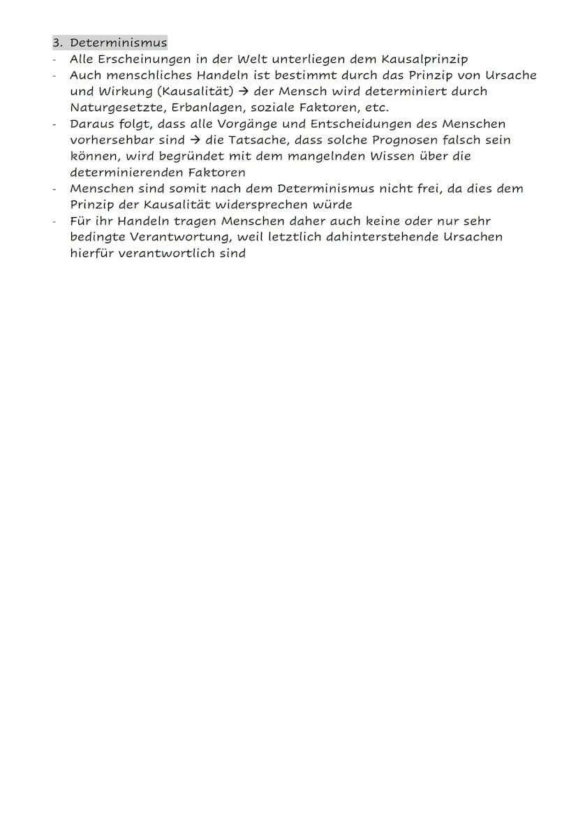 anthropologie - Das Selbstverständnis des Menschen
1. Leib- Seele- Problem
Hat der Mensch neben dem Körper etwas, was immateriell ist (Geist