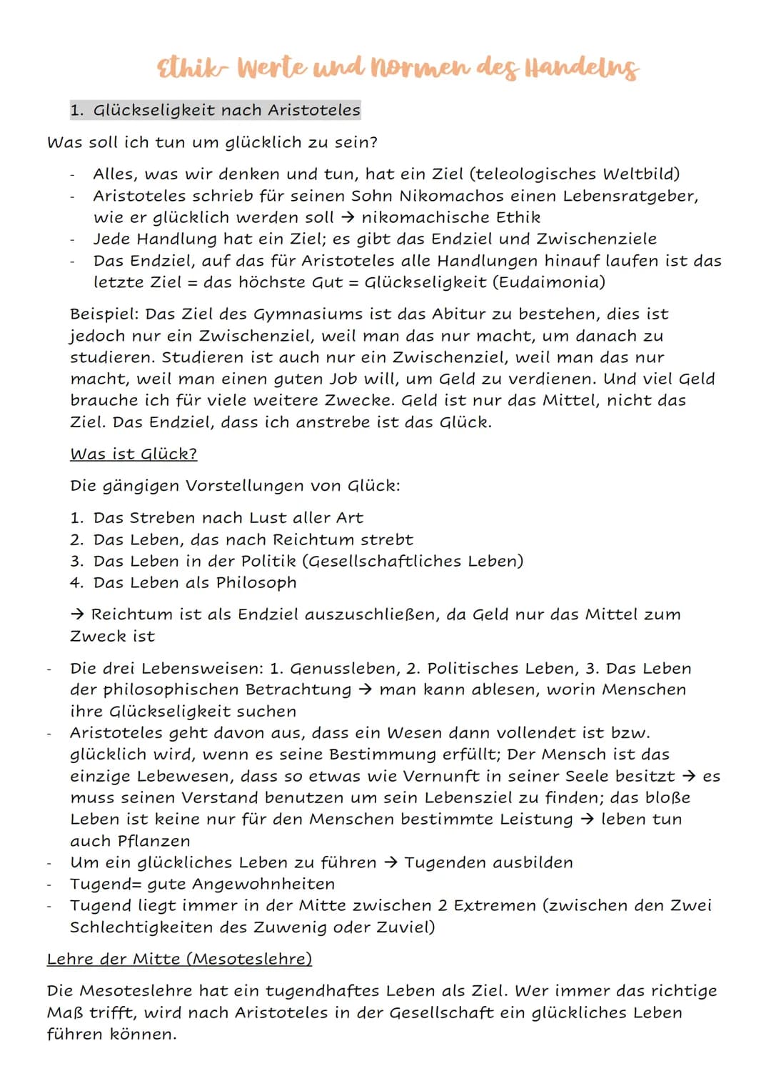 anthropologie - Das Selbstverständnis des Menschen
1. Leib- Seele- Problem
Hat der Mensch neben dem Körper etwas, was immateriell ist (Geist