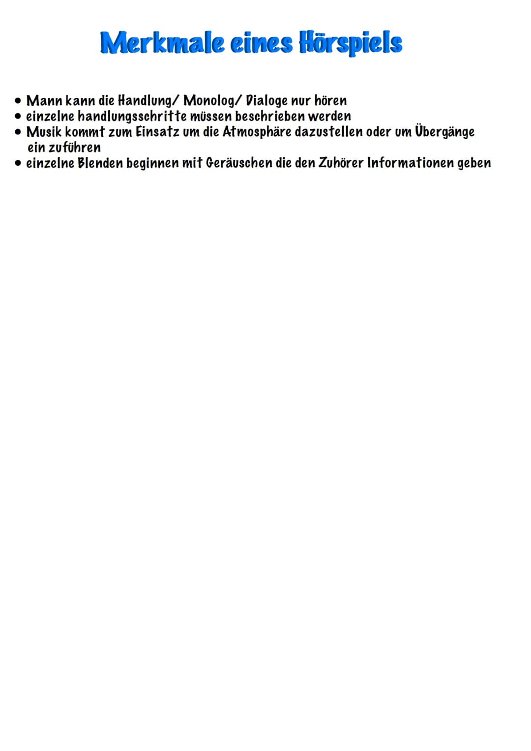 Aufbau eines Drama
Aufsteigende Handlung
mit erregendem
Moment
2. Akt
Exposition
| Akt
Höhepunkt
3. Akt
Fallende Handlung
mit retardierendem