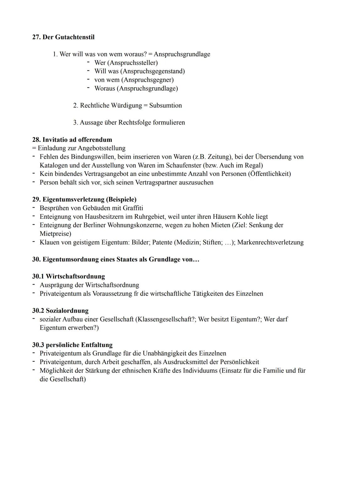1. Rech und Gerechtigkeit
1.1 Gleichheit
- Grundsatz der Gleichheit sieht vor, dass niemand ohne sachlichen Grund bevorzug oder
benachteilig