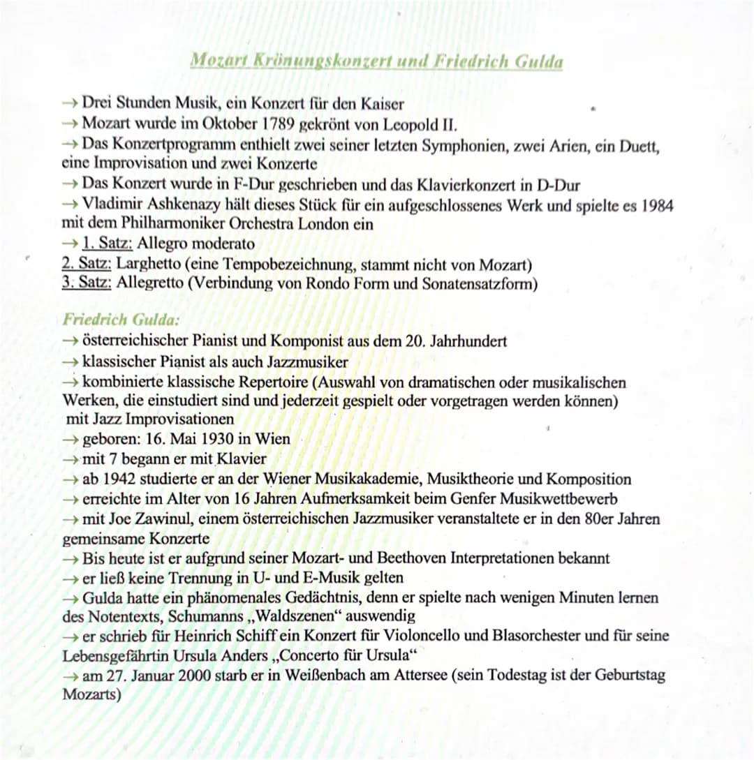 Mozart Krönungskonzert und Friedrich Gulda
Drei Stunden Musik, ein Konzert für den Kaiser
Mozart wurde im Oktober 1789 gekrönt von Leopold I