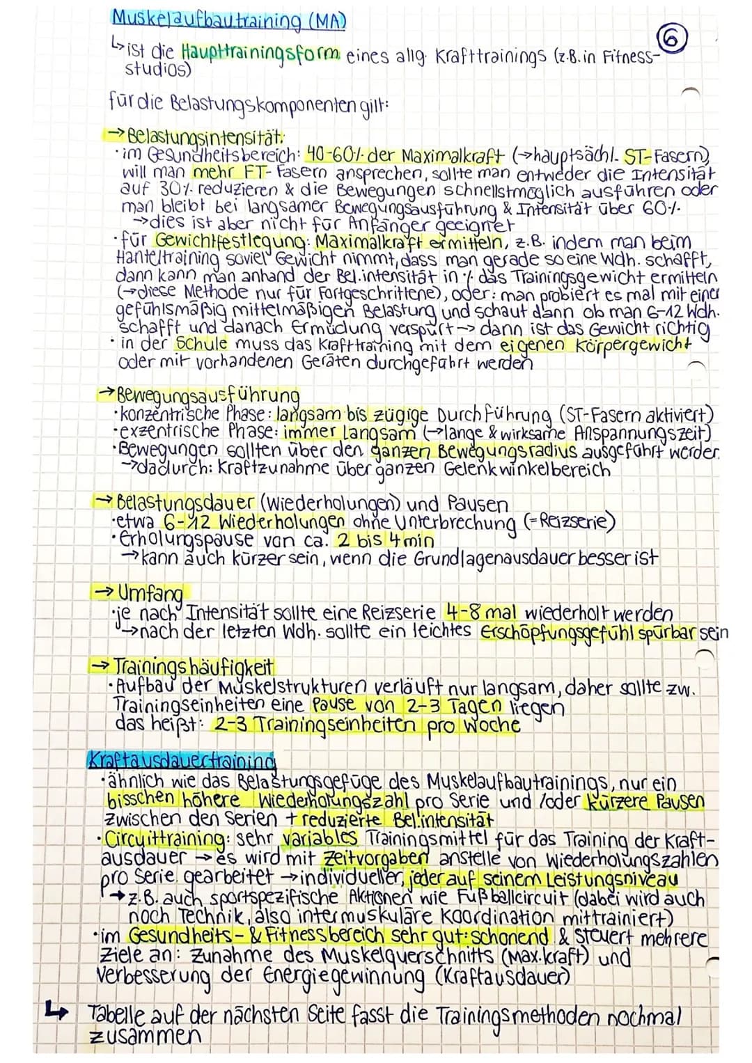 Sport Klausur 1, J2, Thema: Kraft- die Fähigkeit des Nerv- Muskel-
Systems, durch Muskeltätigkeit Widerstände
zu überwinden, ihnen entgg. zu