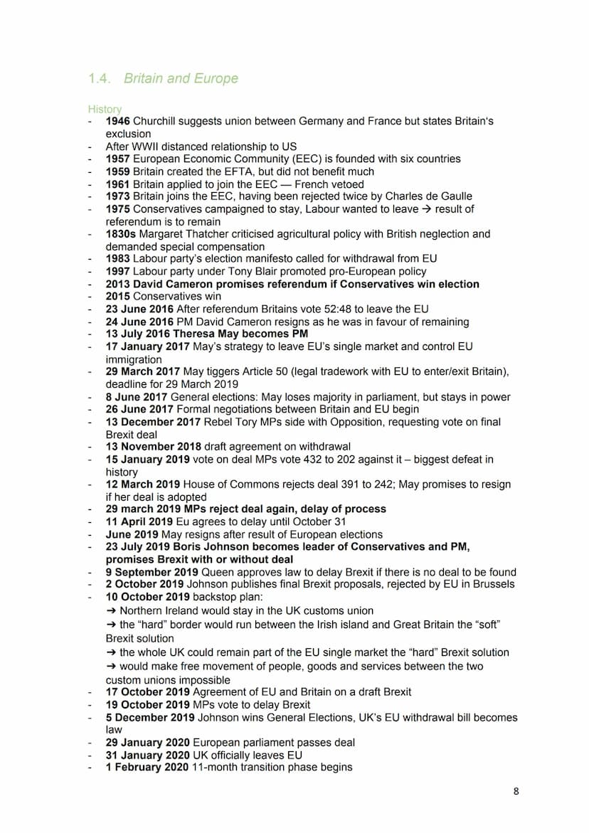 Themenübersicht
1. Great Britain
1.1. The British Monarchy
1.2. Empire and Commonwealth
1.3. Multicultural Britain
1.4. Britain and Europe
2