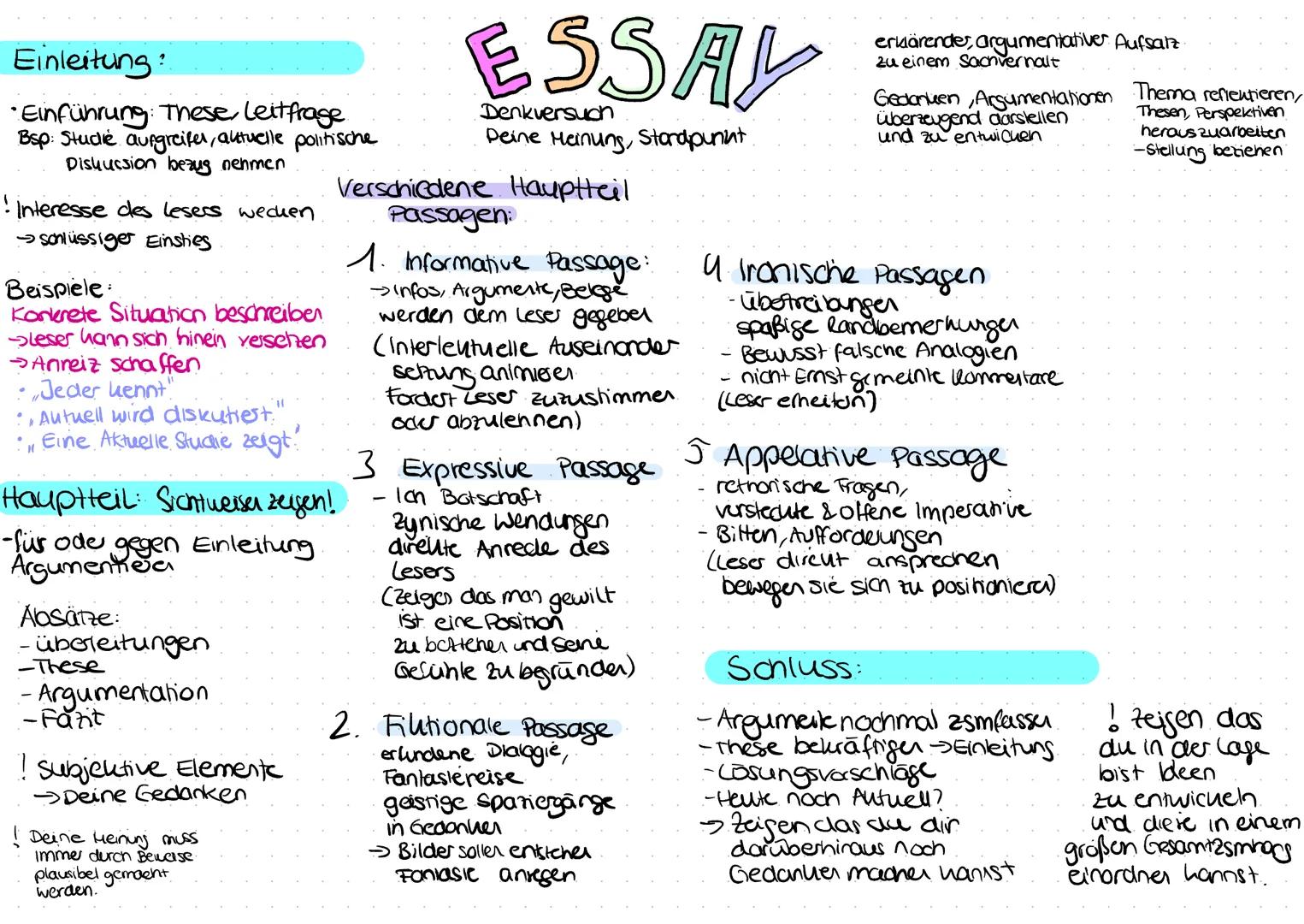 Einleitung:
•Einführung: These, Leitfrage
Bsp: Studie aufgreifer, aktuelle politische
Diskussion bezug nehmen

Interesse des lesers wecken
s