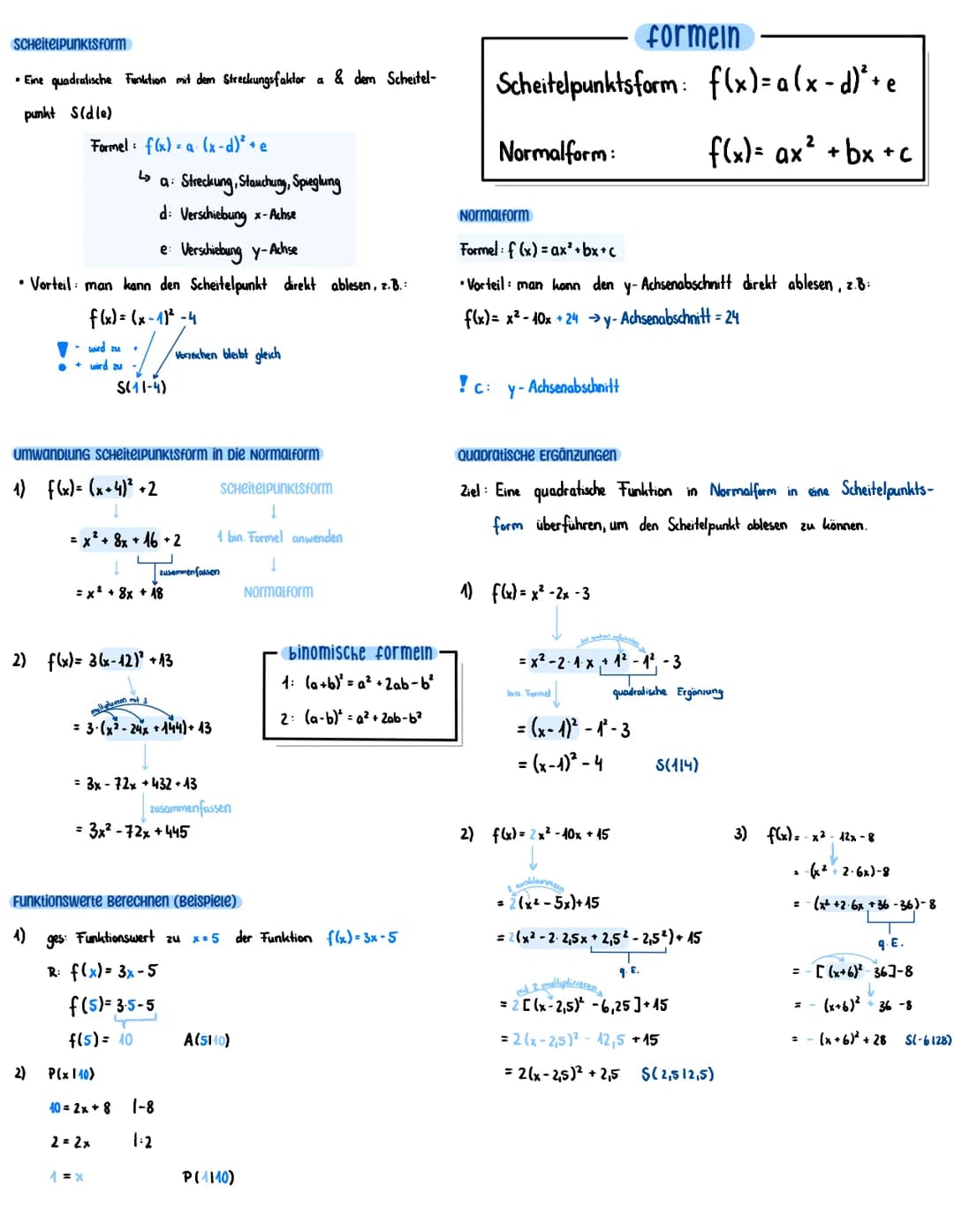 ParaBel zeichnen
QUADRATISCHE FUNKTIONEN
Funktionen der Form y=ax² werden als quadratische Funktion bezeichnet. Die zugehörigen Graphen nenn
