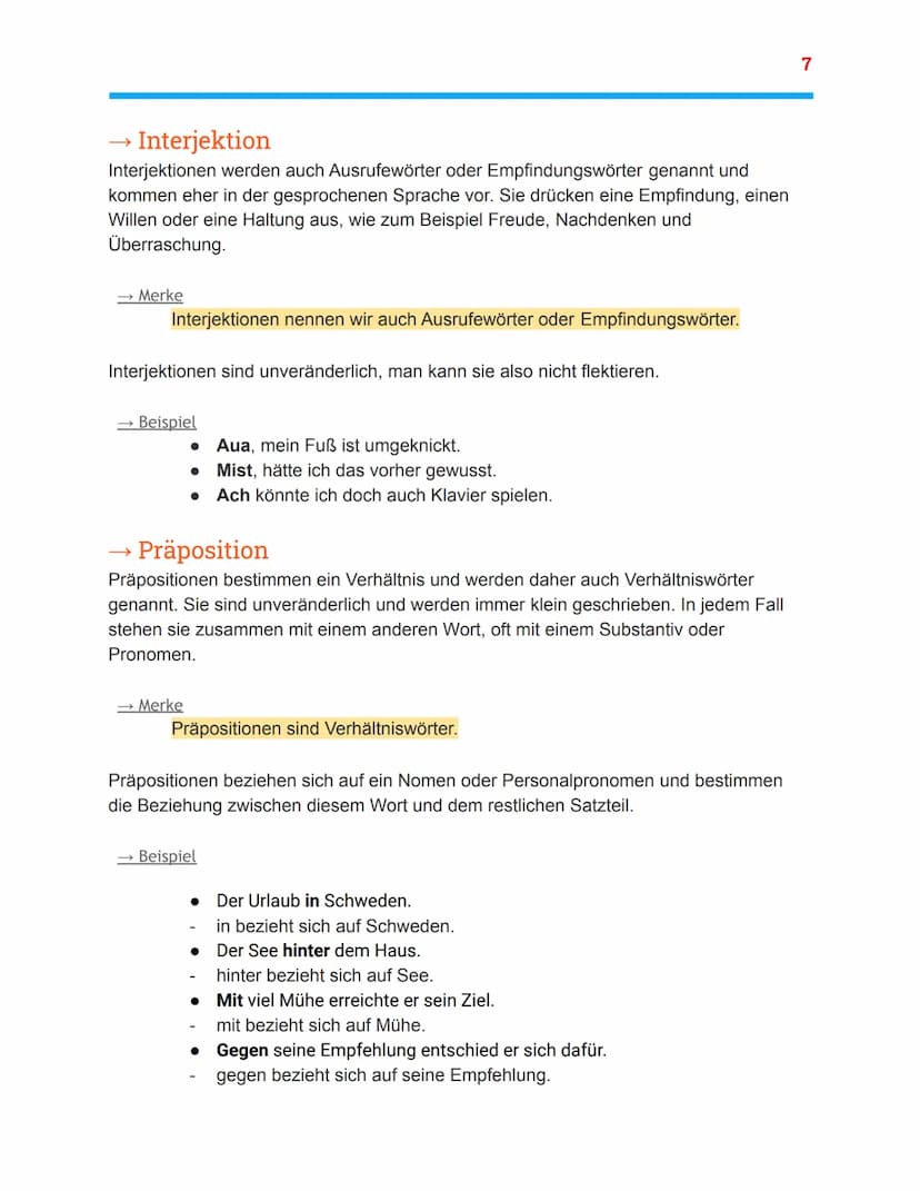 Nominalisierung von Verben
Hier ein Beispiel einer Substantivierung: Max und Lea sind zum Lernen verabredet. Das
Verb lernen wird als Substa