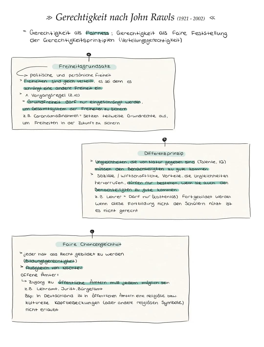 (A)
(B)
Austeilende Gerechtigkeit = Verteilung von Ressourcen und Gütern
Jeder bekommt das Angemessene (nicht gleich)
Gerechtigkeit soll aus