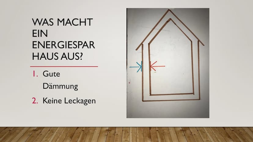 ENERGIESPARHAUS
&ENERGIESPARTIPPS Energiesparhäuser und Energiespartipps; 9a;
Energiesparhäuser und Energiespartipps
Was macht ein Energiesp