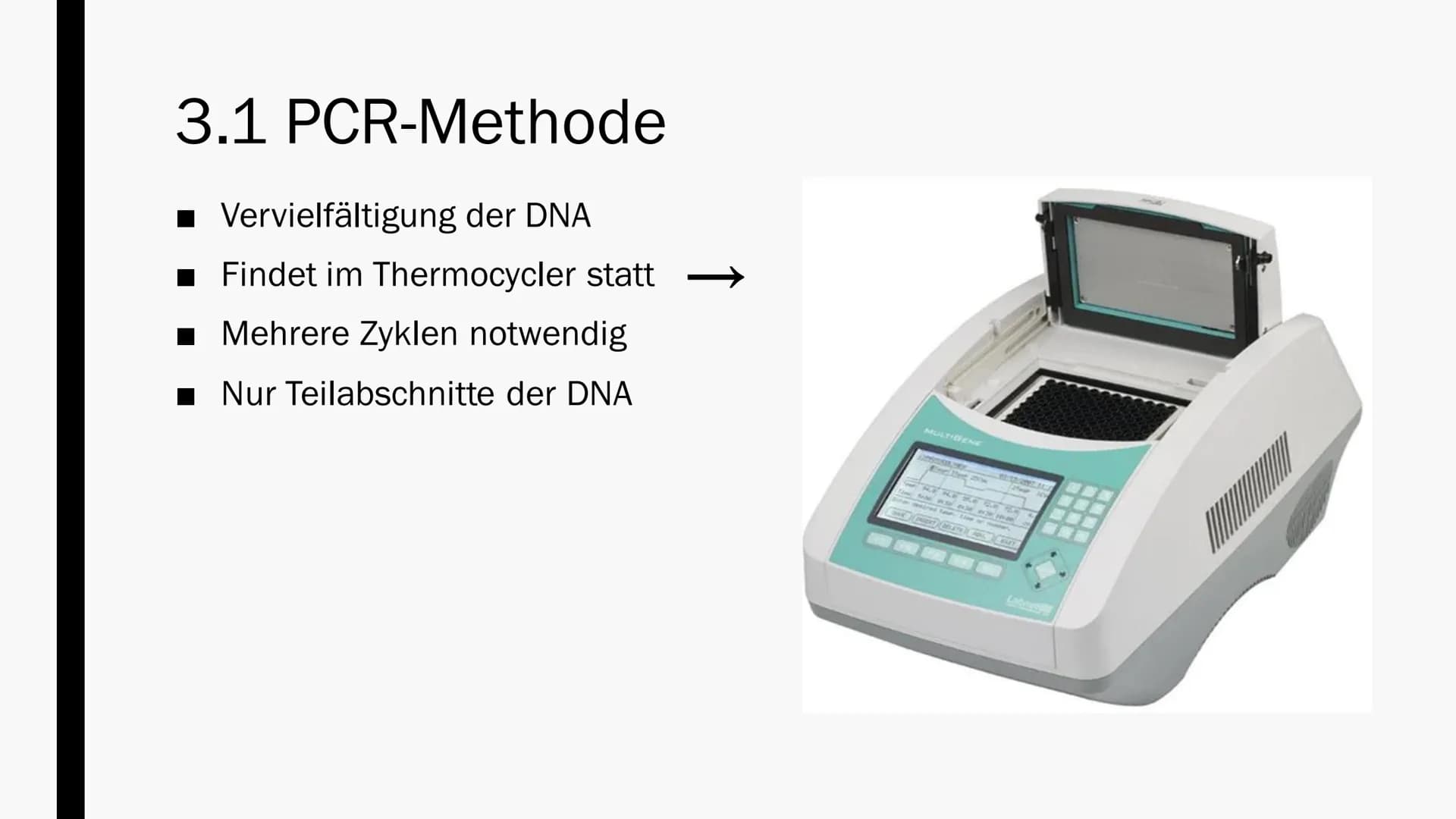 GENETISCHER
FINGERABDRUCK
Von Maya Zorn Gliederung
1. Allgemeine Informationen
2. Anwendungsbereiche
3. Durchführung
3.1 PCR-Methode
3.2
3.3