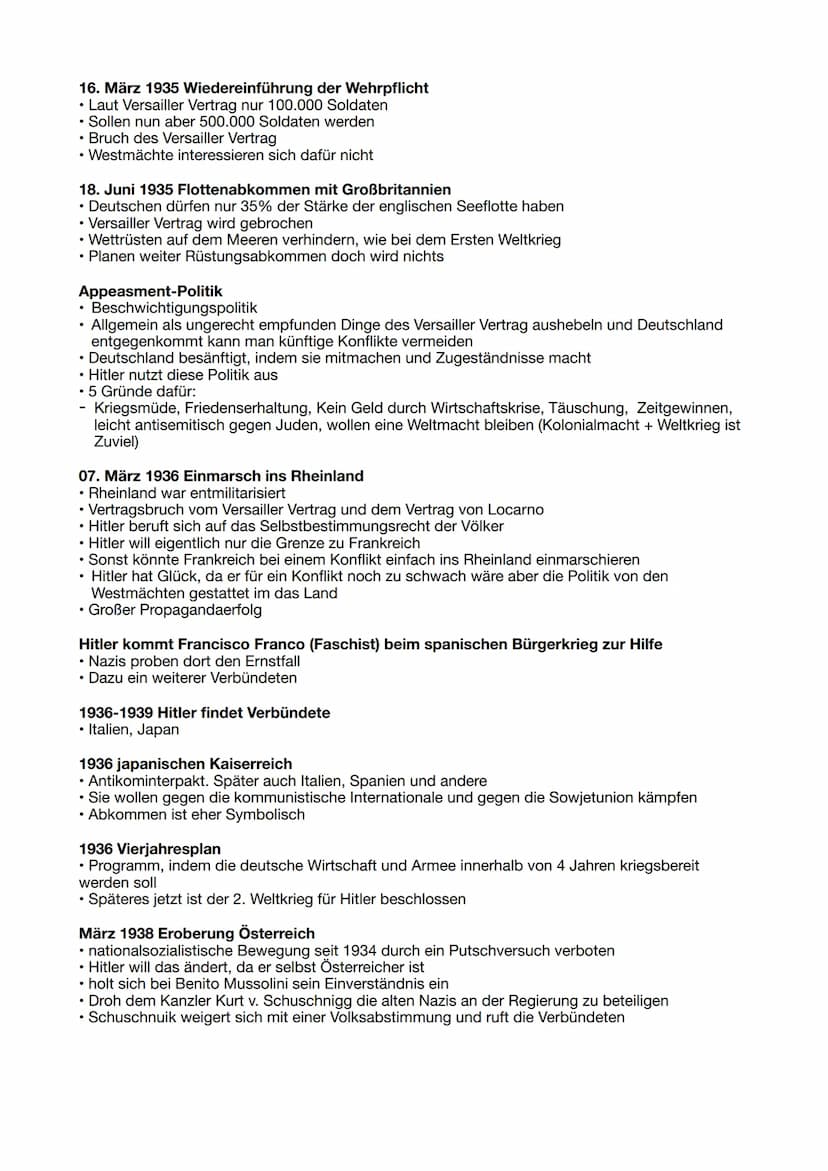 Außenpolitik von Hitler
Fortsetzung
Berliner Vertrag
1926 SU
05.05.33
Geheimrede Reichswehr
02.02.33
Lebensraum im Osten"
1933
Konkordat Vat