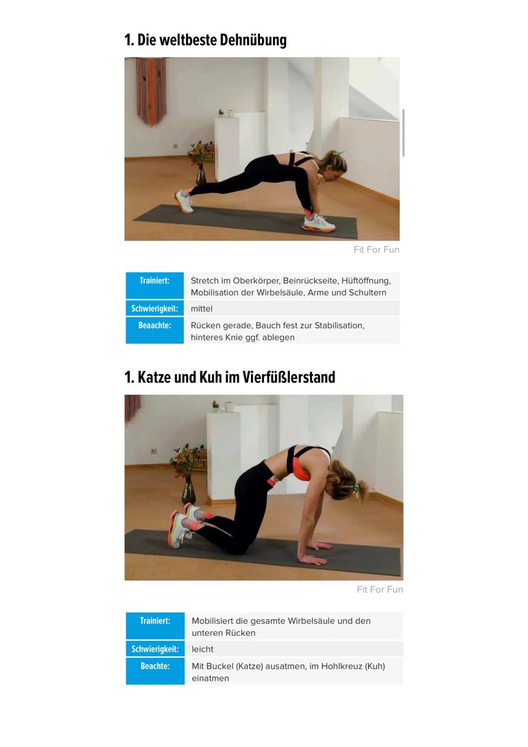 Workout
gezielte sportliche Übung zur Steigerung der körperlichen
Leistungsfähigkeit;
intensives [Fitness]training
Niharika, Maya
Frau Görtz