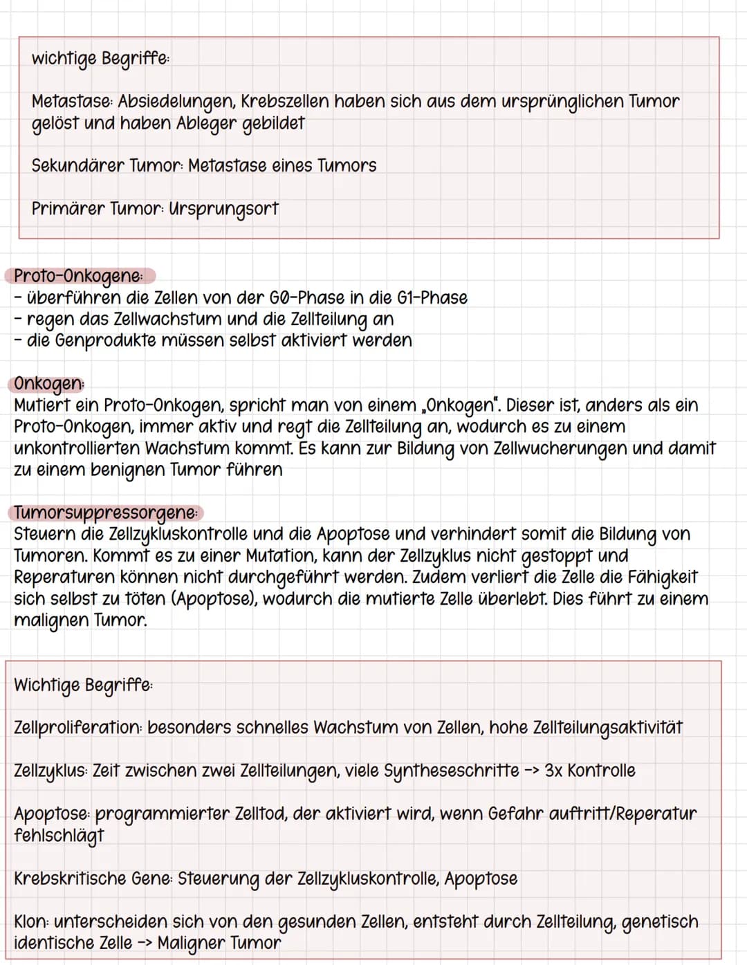 Tumore
Tumor: Eine benigne (gutartig) oder maligne (bösartig) Neubildung (Neoplasie) von
Körpergewebe, die durch eine Fehlregulation des Zel