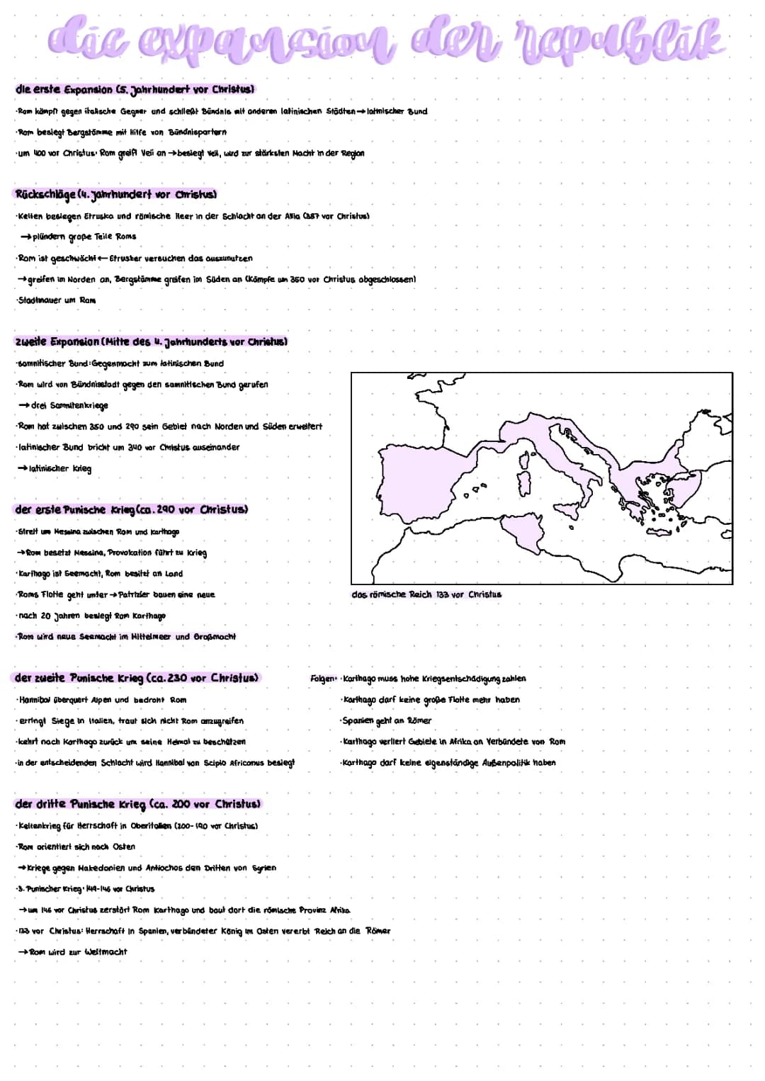 die Expansion des römischen Reiches