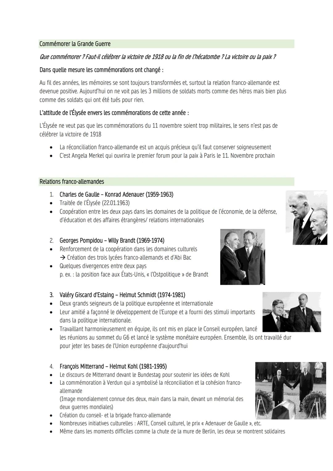 La relation franco-allemande
Un passé agité - les événements les plus importants
1870 La guerre franco-prussienne
●
●
Mal préparés mais surt