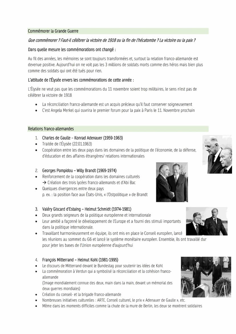 La relation franco-allemande
Un passé agité - les événements les plus importants
1870 La guerre franco-prussienne
●
●
Mal préparés mais surt