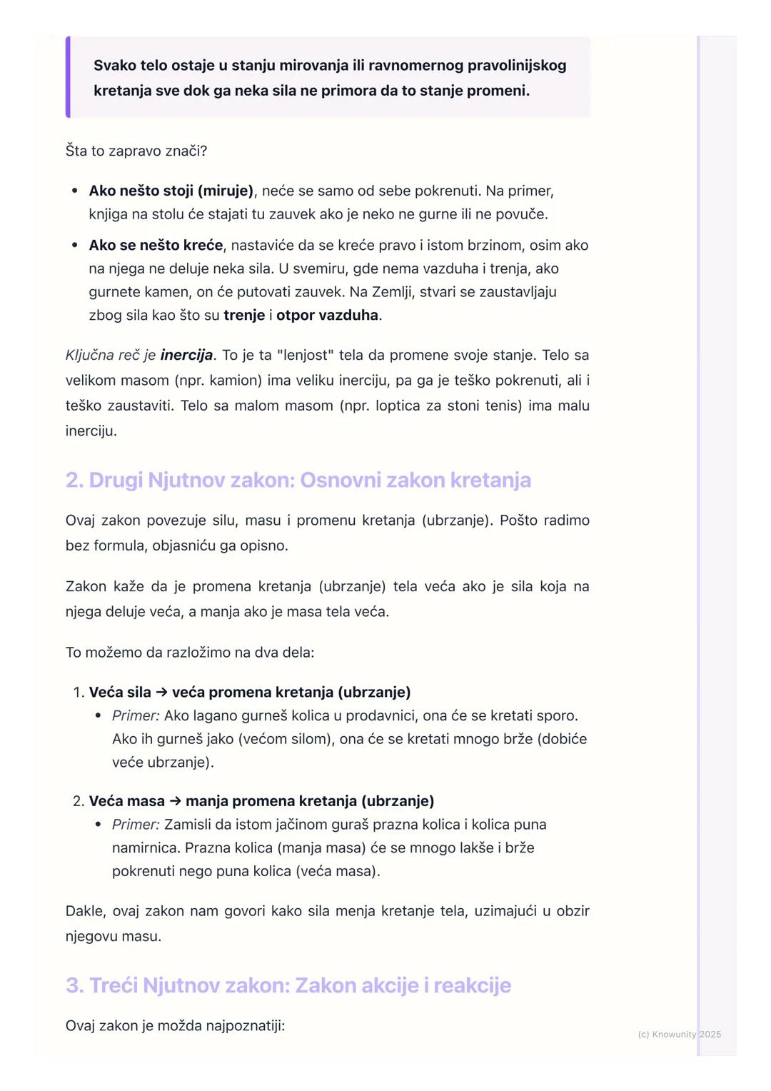 # Njutnovi zakoni (kvalitativno,
bez formula)

Uvod u Njutnove zakone

Ovo su tri osnovna zakona fizike koje je postavio Isak Njutn. Oni obj