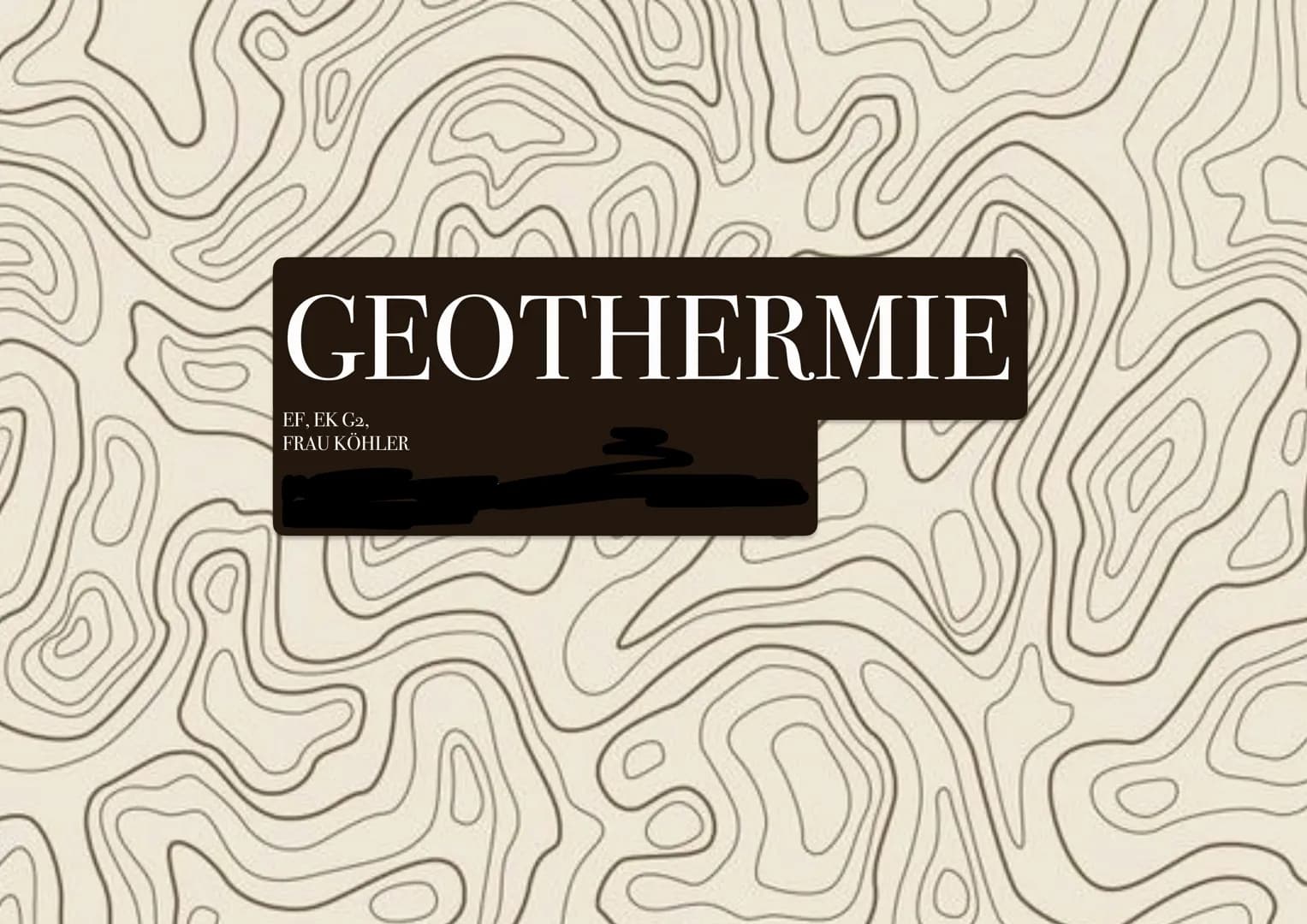 GEOTHERMIE
EF, EK G2,
FRAU KÖHLER Inhaltsverzeichnis
I Geothermie
-Geschichte
-Vor- und Nachteile
-Was ist das?
-Wie funktioniert es?
2 Geot