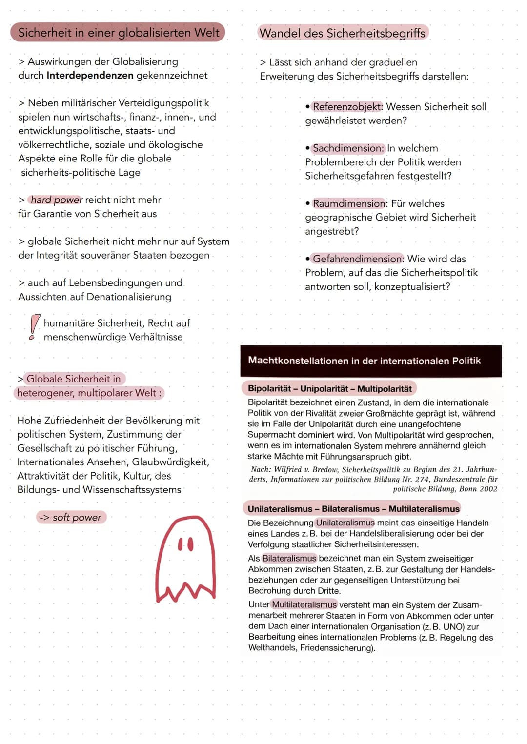  Merkmale der heutigen Weltordnung
bipolare Weltordnung
> Die bipolare Welt ist ein Ausdruck aus der Ära
des Kalten Krieges und bezeichnete 