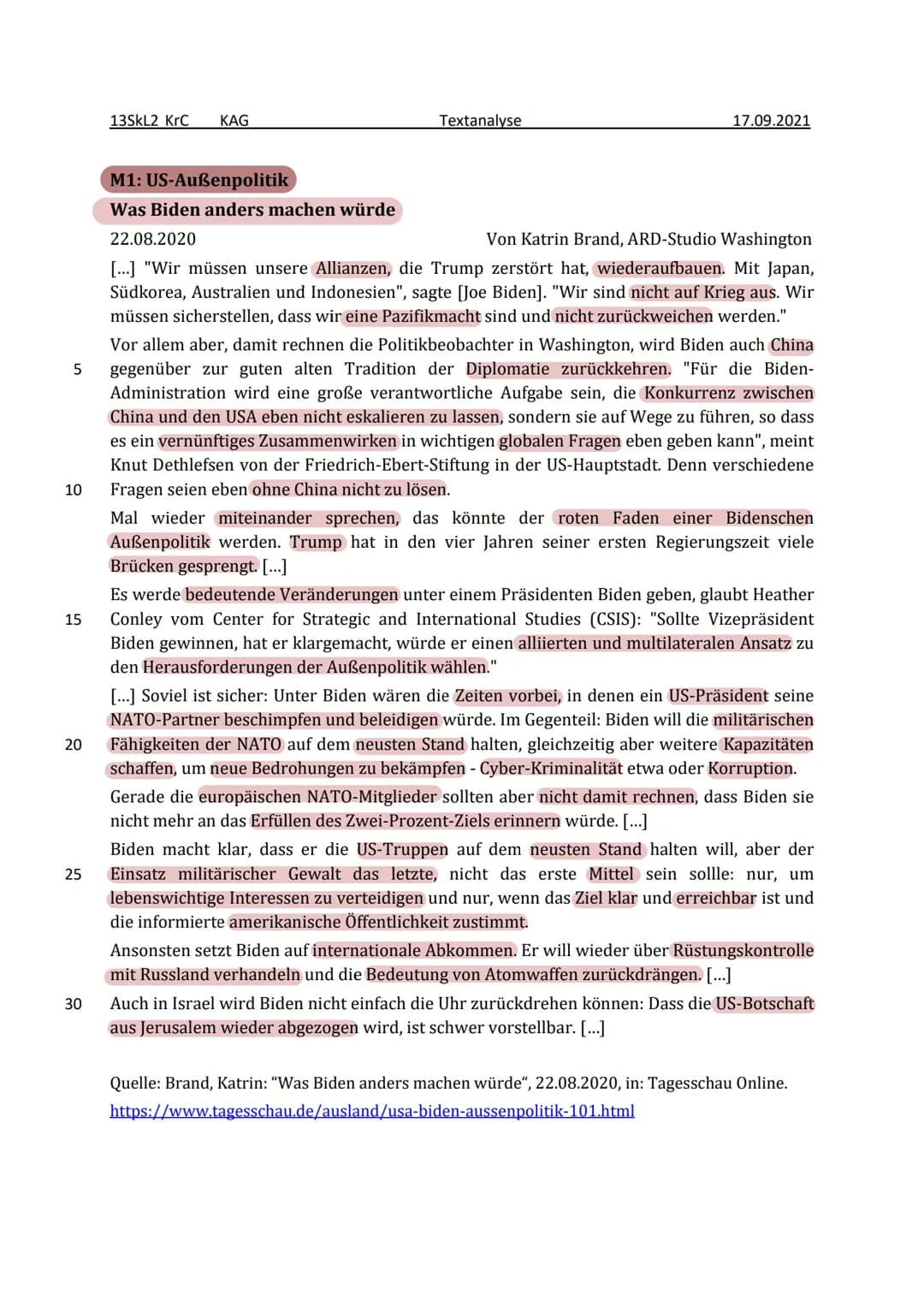  Merkmale der heutigen Weltordnung
bipolare Weltordnung
> Die bipolare Welt ist ein Ausdruck aus der Ära
des Kalten Krieges und bezeichnete 