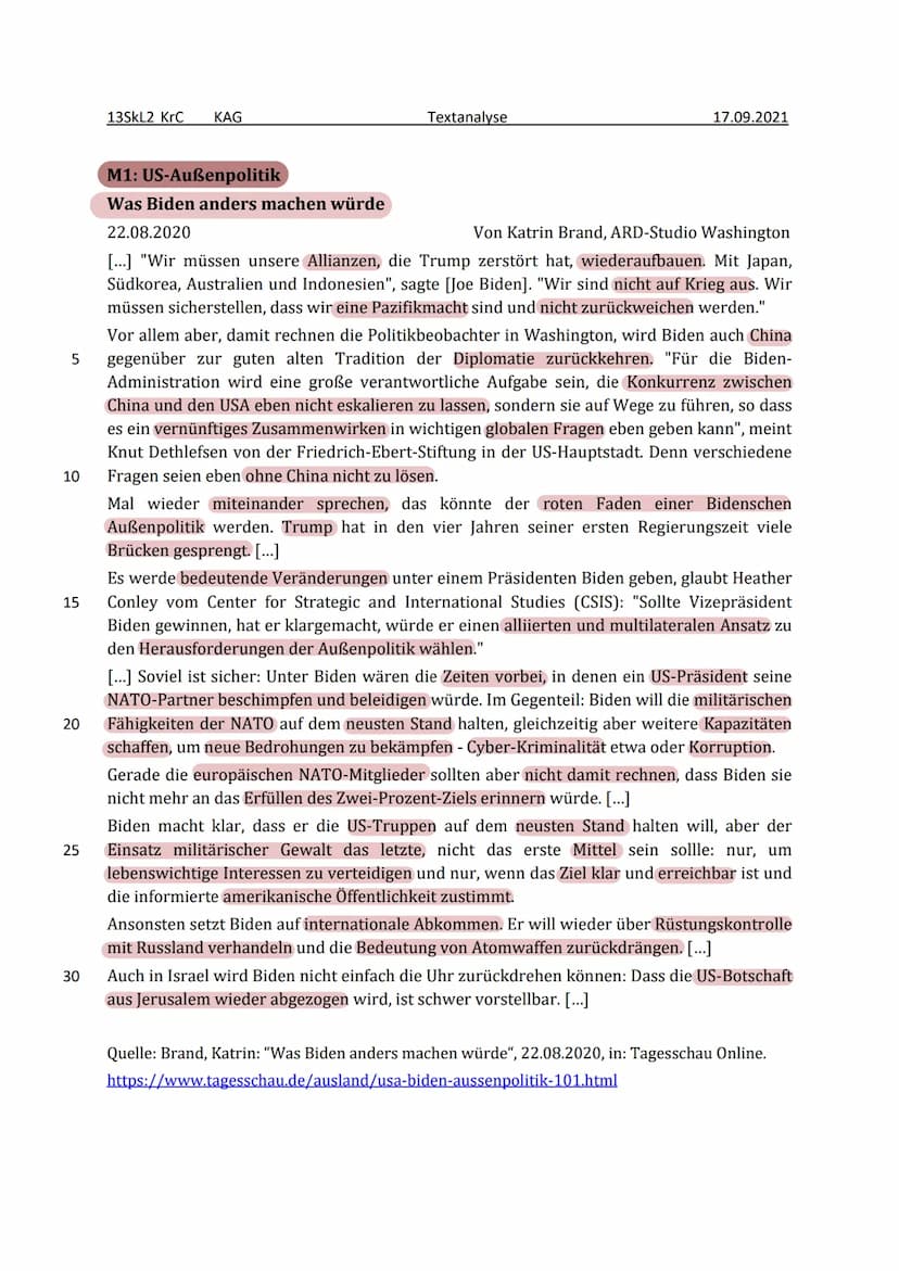  Merkmale der heutigen Weltordnung
bipolare Weltordnung
> Die bipolare Welt ist ein Ausdruck aus der Ära
des Kalten Krieges und bezeichnete 