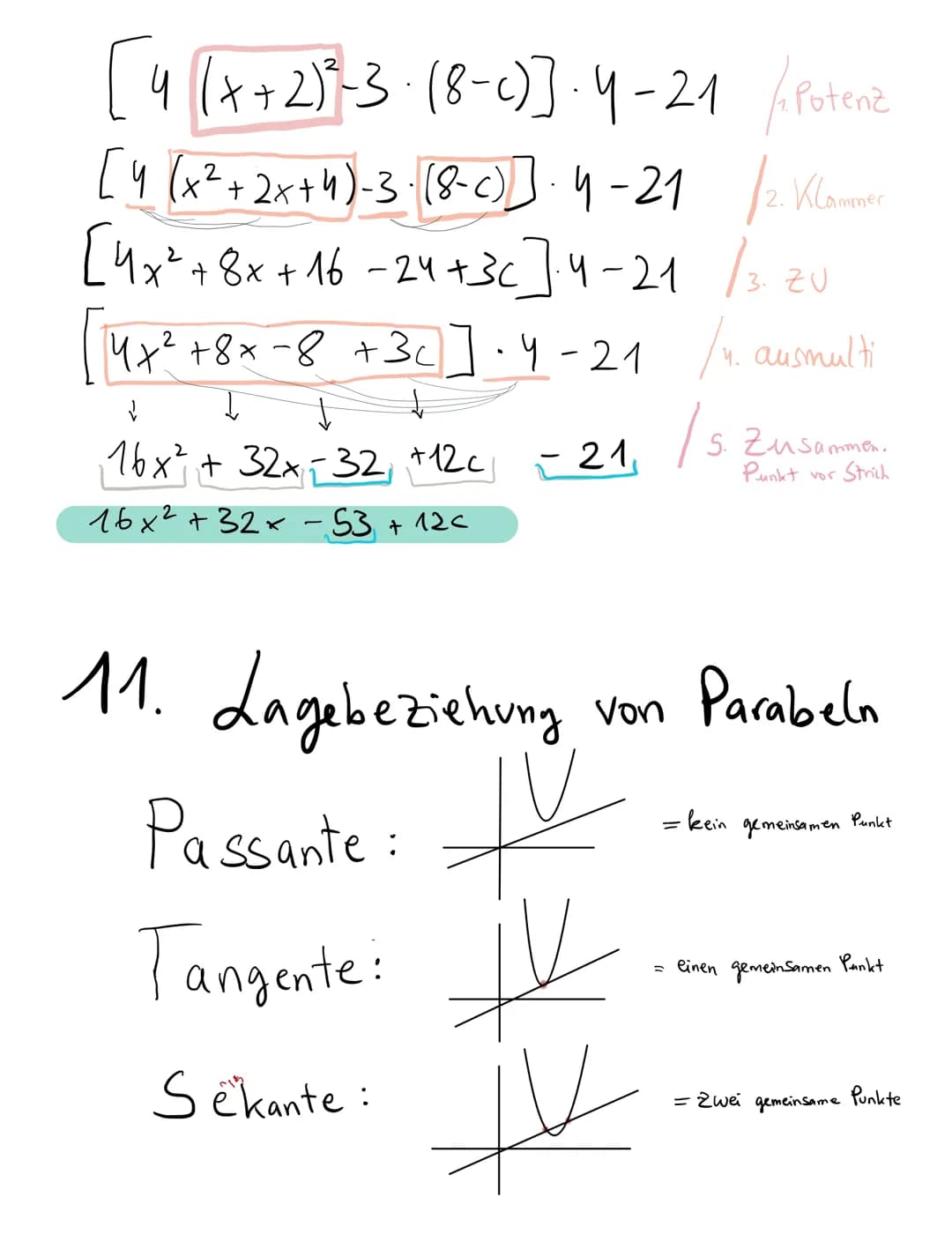 Merkheft
Quadratische Funktionen
-Binomische Formeln.
1. Binomische Formel
(a+b)² = a² + 2ab + b ²
(a + b). (a+b)
=a⋅a + a·b + b⋅a+b·b
ab + 