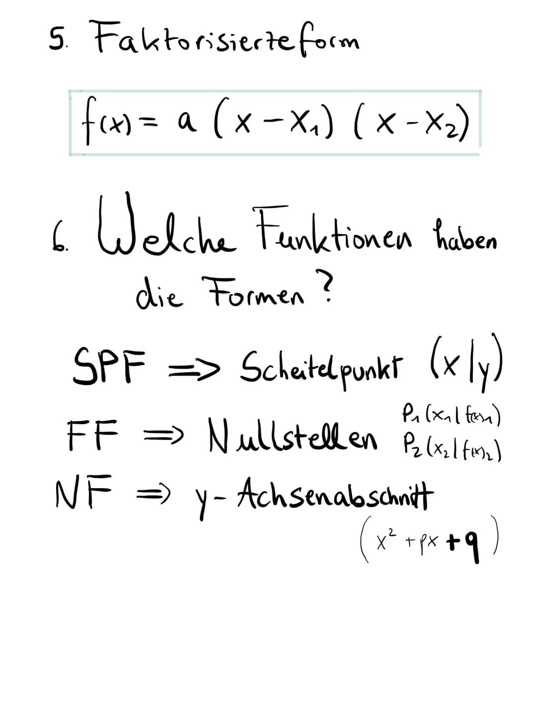 Merkheft
Quadratische Funktionen
-Binomische Formeln.
1. Binomische Formel
(a+b)² = a² + 2ab + b ²
(a + b). (a+b)
=a⋅a + a·b + b⋅a+b·b
ab + 