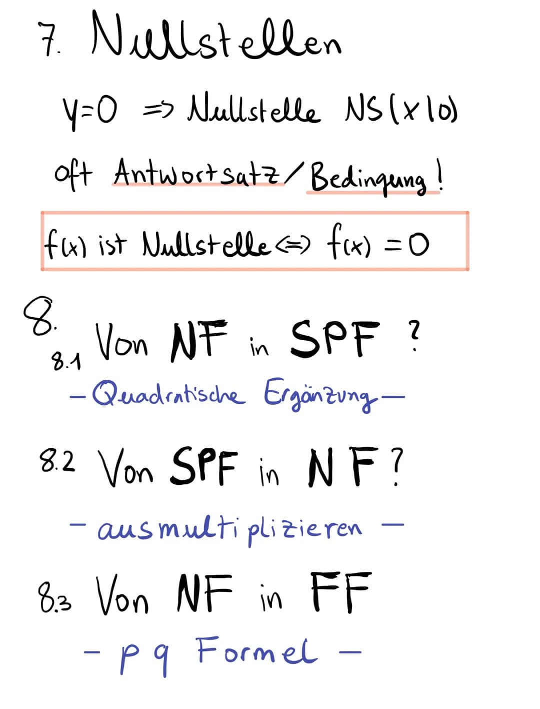 Merkheft
Quadratische Funktionen
-Binomische Formeln.
1. Binomische Formel
(a+b)² = a² + 2ab + b ²
(a + b). (a+b)
=a⋅a + a·b + b⋅a+b·b
ab + 