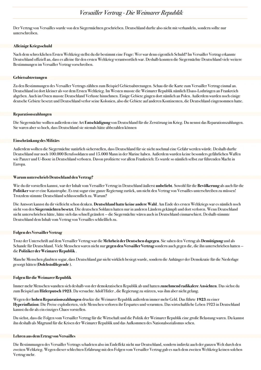 ABITUR: DIE WEIMAR REPUBLIK
Geschichte Grundkurs in Niedersachsen
@worth.learning-H.H Ereignis
1. Weltkrieg
Oktoberreformen heren Verfassung
