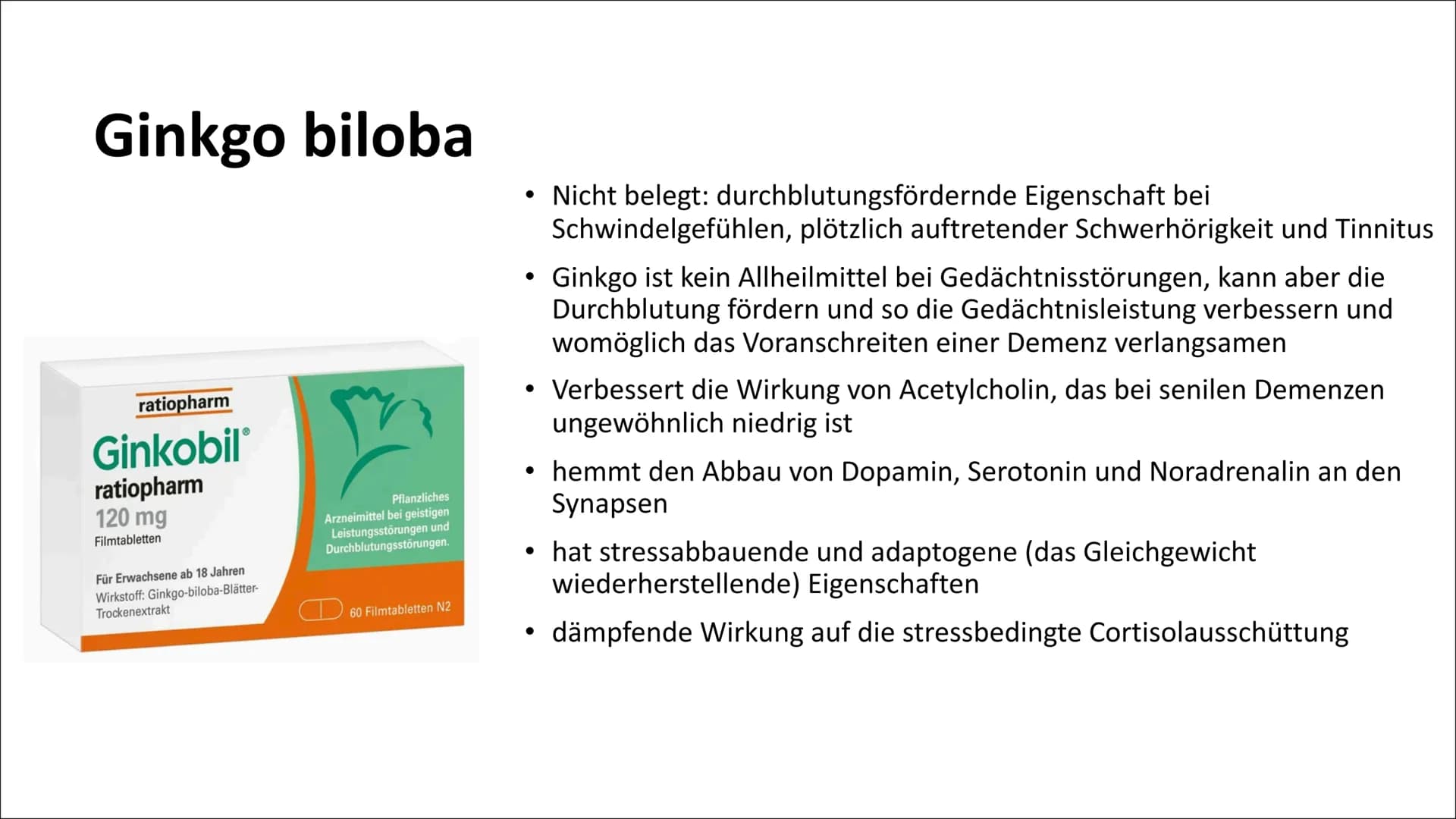Neuro-Enhancement Inhalt
1. Definition: Neuro-Enhancement
2. Arten von Neuroenhancern
Nicht-verschreibungspflichtige Substanzen
▪ Verschreib