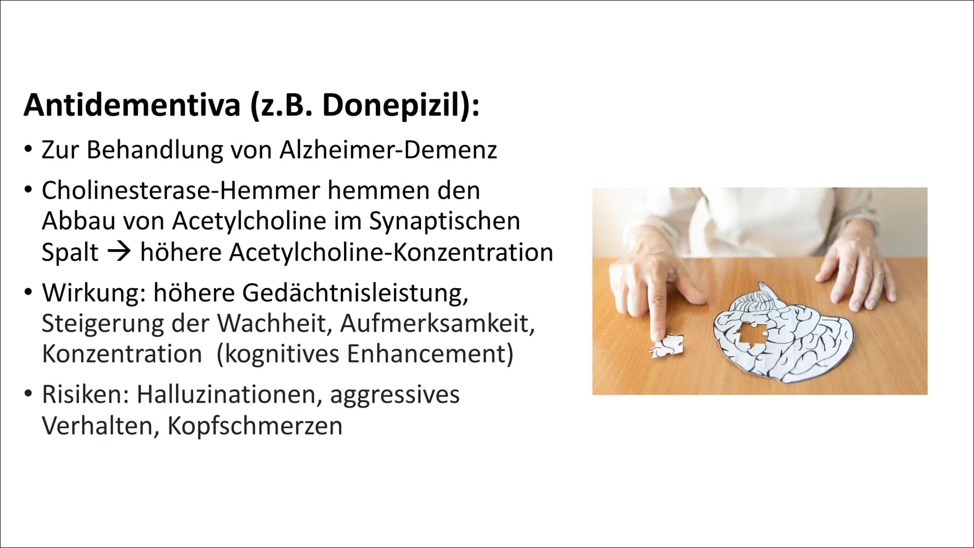 Neuro-Enhancement Inhalt
1. Definition: Neuro-Enhancement
2. Arten von Neuroenhancern
Nicht-verschreibungspflichtige Substanzen
▪ Verschreib