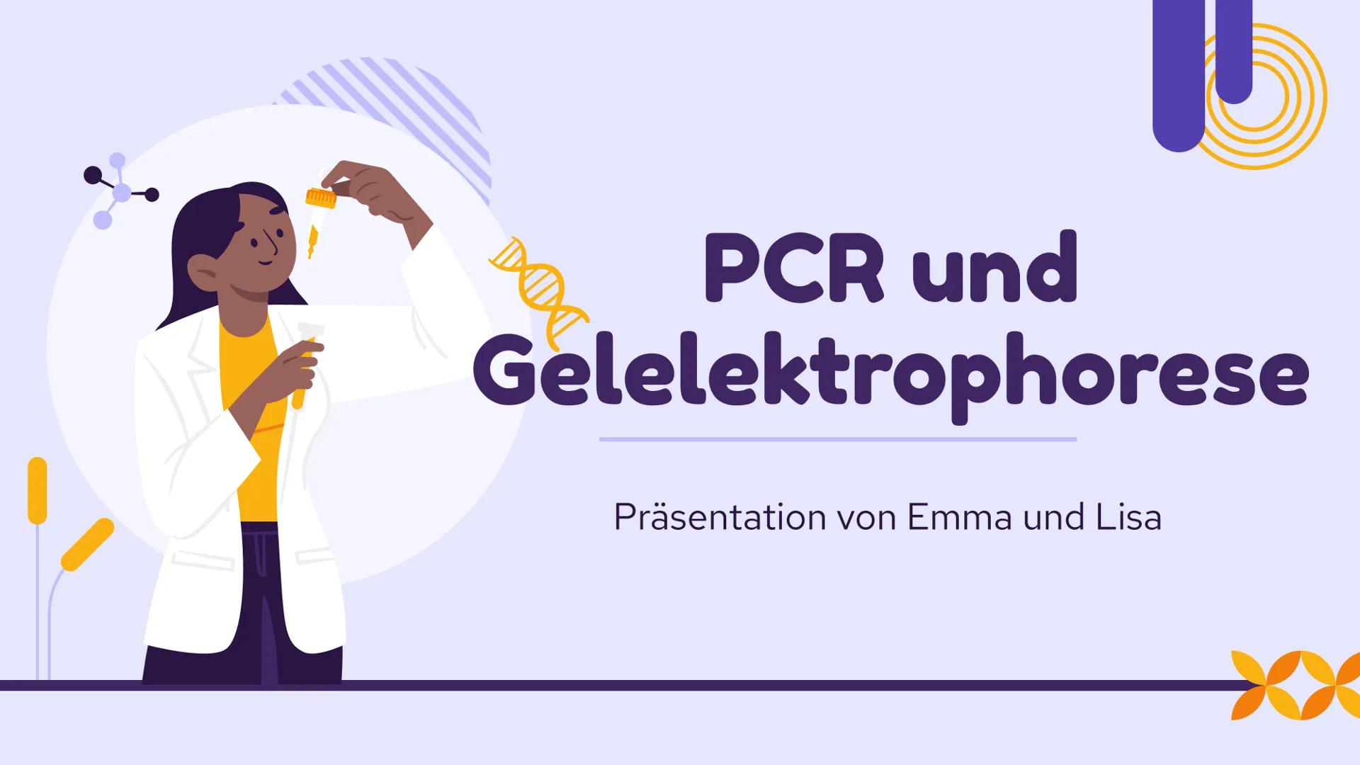 PCR und
Gelelektrophorese
DIXX
Präsentation von Emma und Lisa 01 PCR
Allgemein
Erfinder
Ablauf
-
-
-
Inhalt
Anwendungsbereiche
Beispiel
02 G