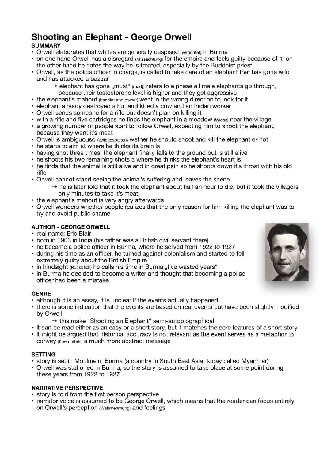 George Orwell: Shooting an Elephant