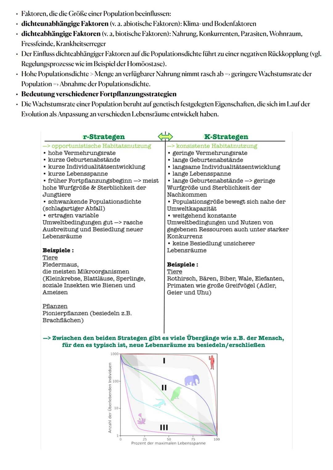Ökologie:
Wechselwirkungen zwischen belebter und unbelebter Umwelt
Ökosysteme sind offene, bis zu einem gewissen Grad zur Selbstregulation f