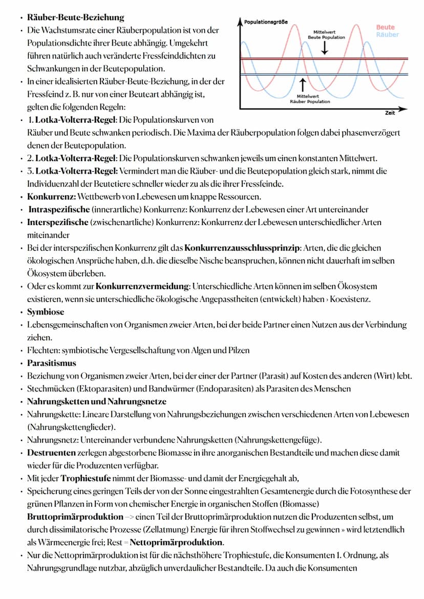 Ökologie:
Wechselwirkungen zwischen belebter und unbelebter Umwelt
Ökosysteme sind offene, bis zu einem gewissen Grad zur Selbstregulation f